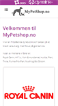 Mobile Screenshot of mypetshop.no