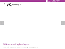 Tablet Screenshot of mypetshop.no